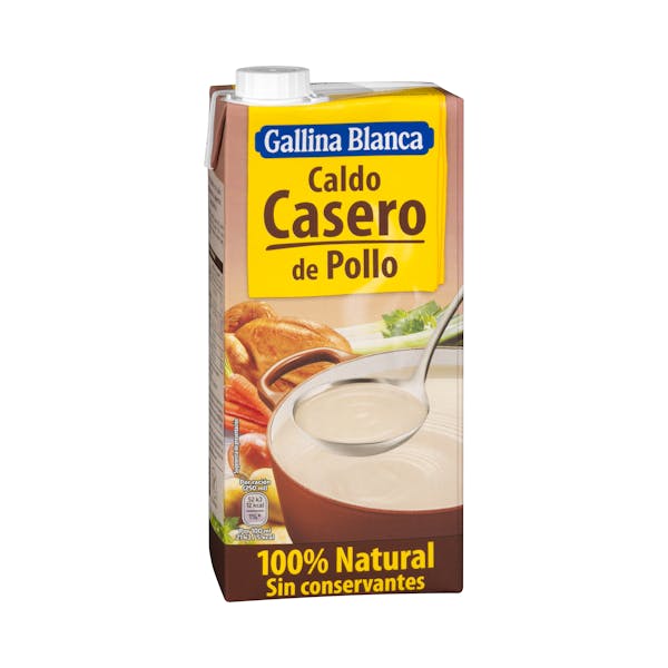 Caldo De Pollo Casero Gallina Blanca 