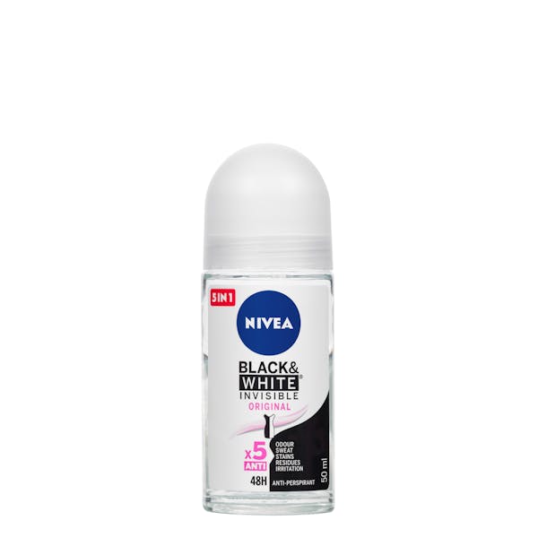 Desodorante roll-on invisible black & white Nivea