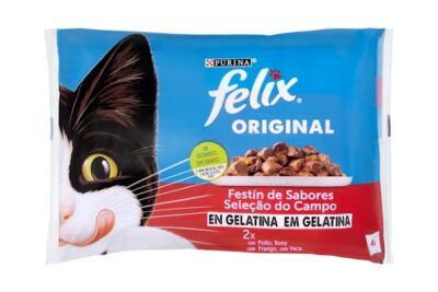 Gelatina gato Felix festín de sabores