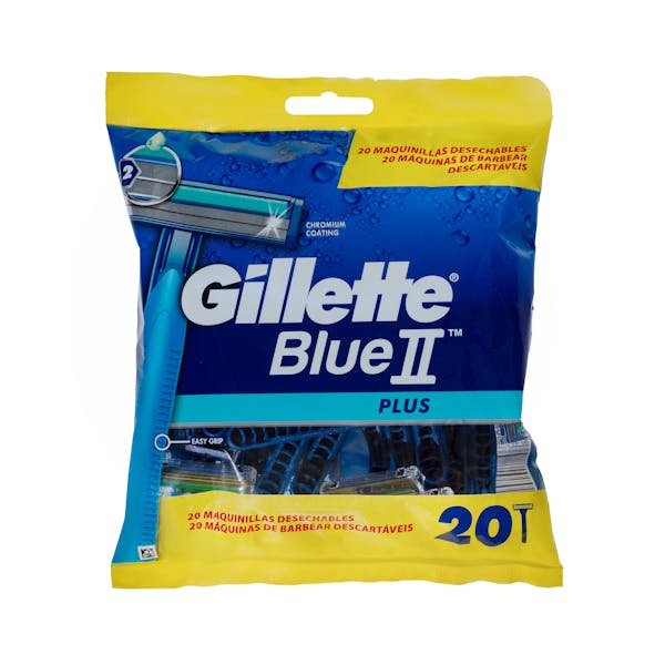Maquinilla de afeitar desechable Blue II plus Gillette 2 hojas