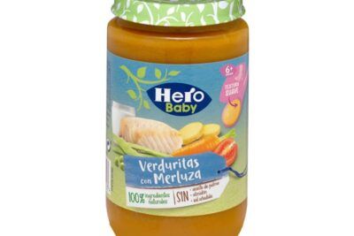 Papilla verduritas con merluza Hero baby +6 meses