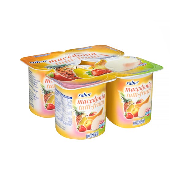 Yogur sabor macedonia Hacendado