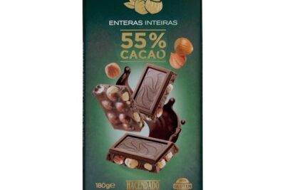 Chocolate negro 55% cacao Hacendado con avellanas enteras