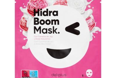 Mascarilla facial Hidra Boom Mask Deliplus con Camelias de Jeju y ácido hialurónico