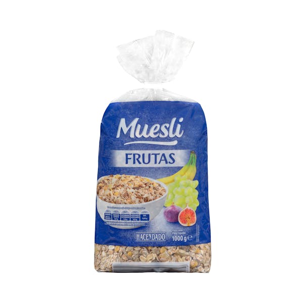 Muesli Hacendado con frutas