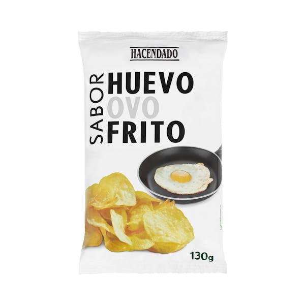 Patatas fritas sabor huevo frito Hacendado