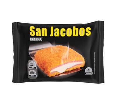 San Jacobos empanados de york y queso Hacendado ultracongelados