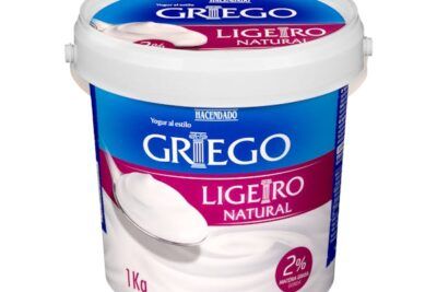 Yogur griego ligero natural Hacendado 2% m.g