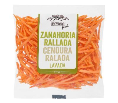 Zanahoria rallada base para ensalada
